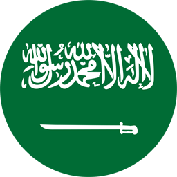 Yuvarlak Suudi Arabistan Bayrağı Iconu