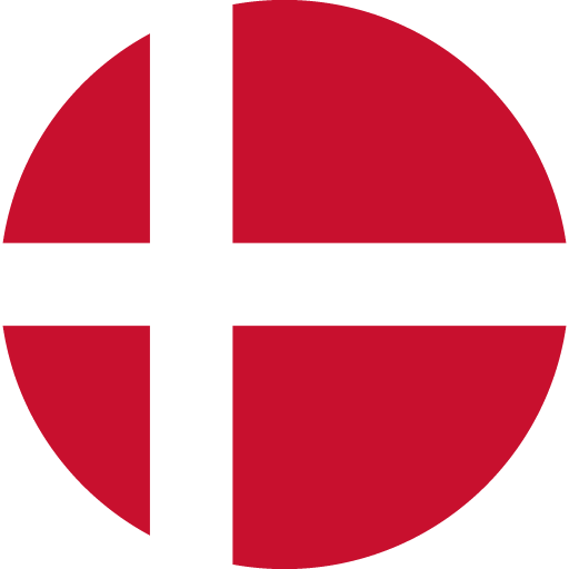 Yuvarlak Danimarka Bayrağı Iconu
