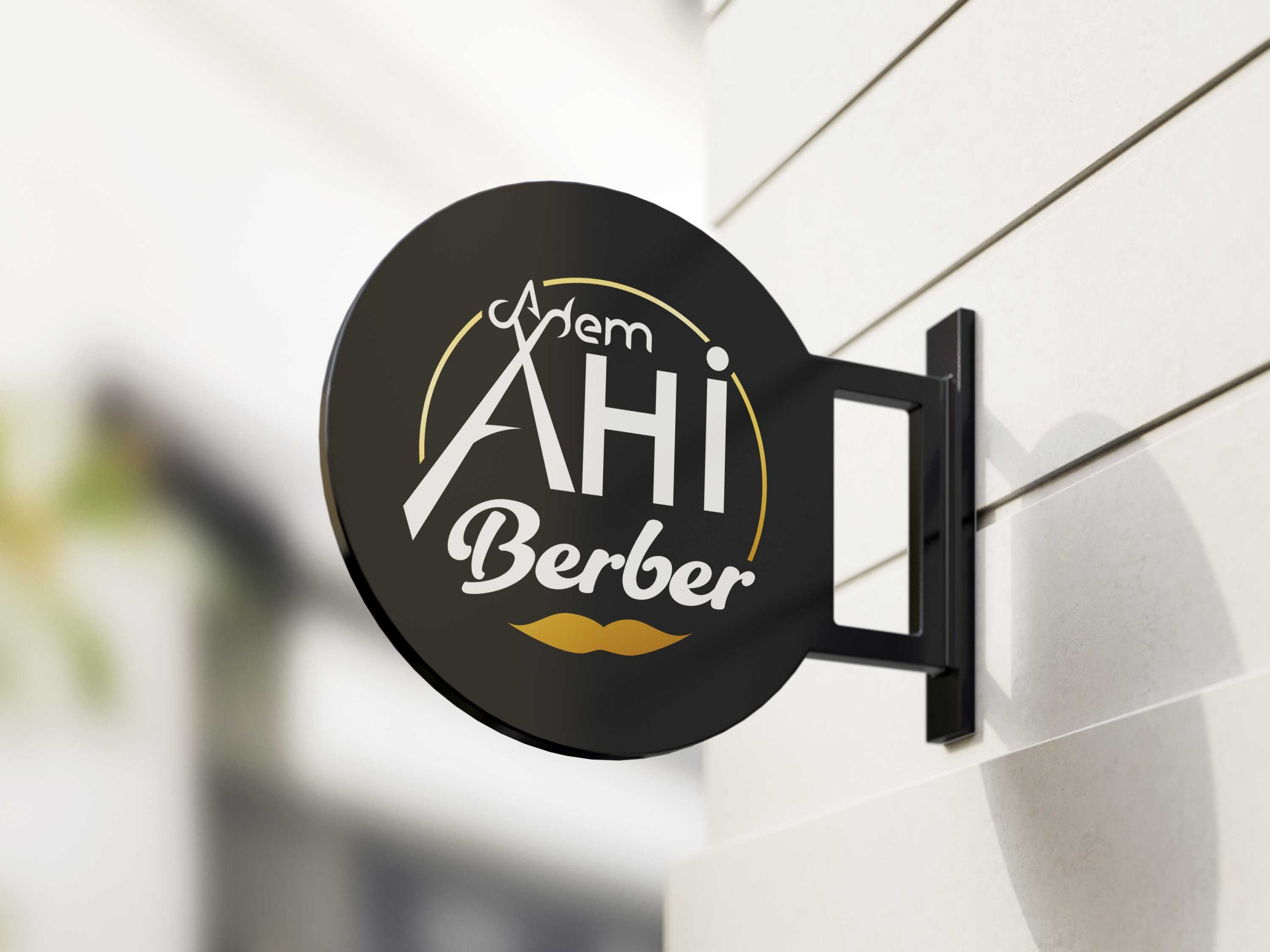 AHİ Berber Logo Tasarım